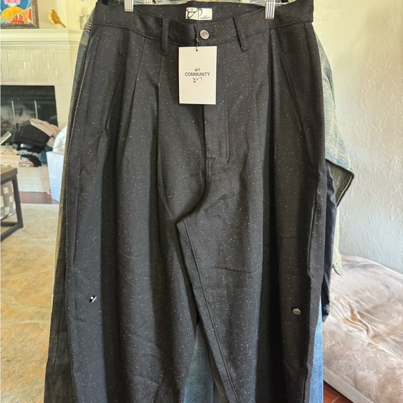 Pin Dot Black Triptych Japanese Denim